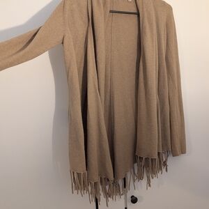 Acrobat Tan Fringed Women's Cardigan
